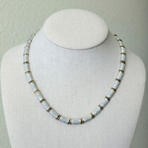 Ross Simmons 925 Sterling Silver Gold Vermile Choker Necklace Old Money